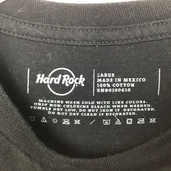 Hard Rock Cafe L Black Tshirt Long Live Rock Tampa Florida Short Sleeve Graphic - Picture 4 of 6
